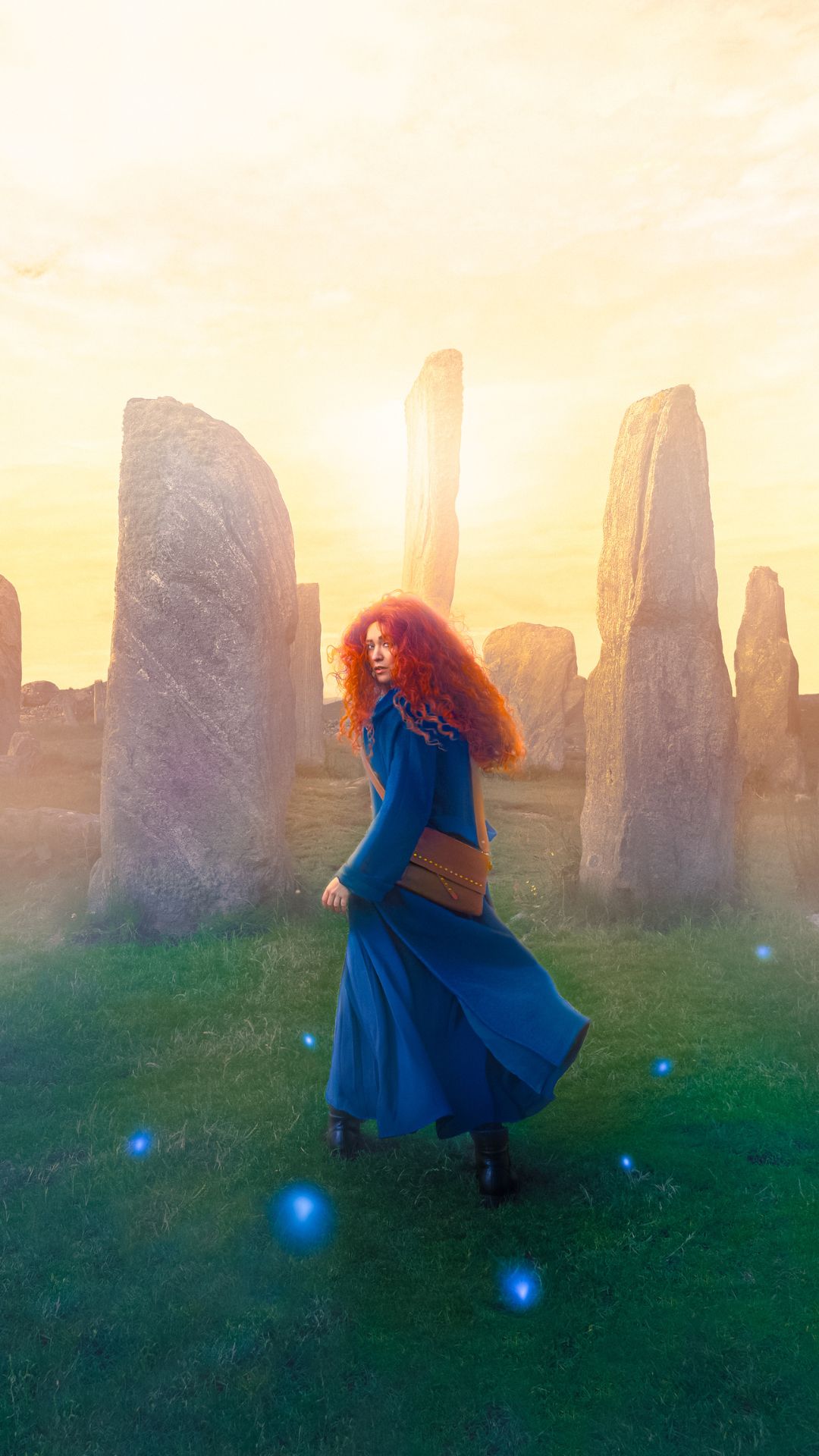 An animation at Stonehenge